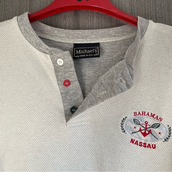 Vintage Michael’s Shirt - Nassau Bahamas & 3 Buttons - Size Large - Picture 6 of 15